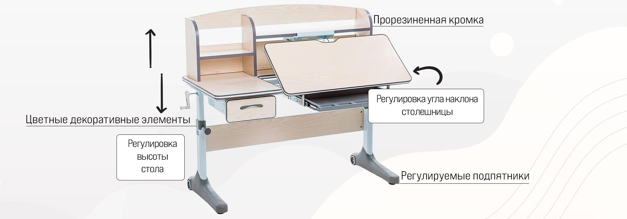 Парты Anatomica и Kinderzen растущие для школьника для дома - Купить в  Москве по низким ценам | Магазин КупиПарту